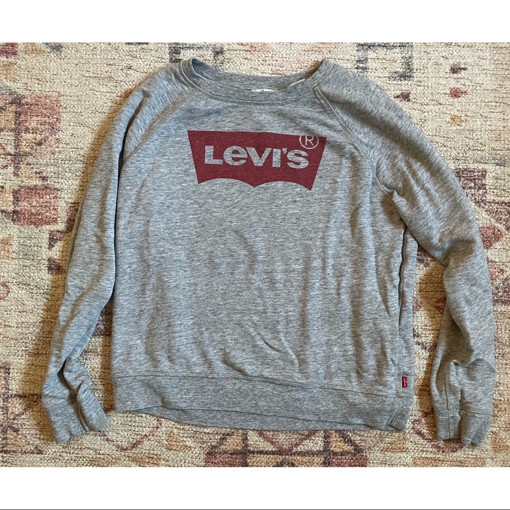 Levis Long Sleeve Crewneck Pullover Sweatshirt